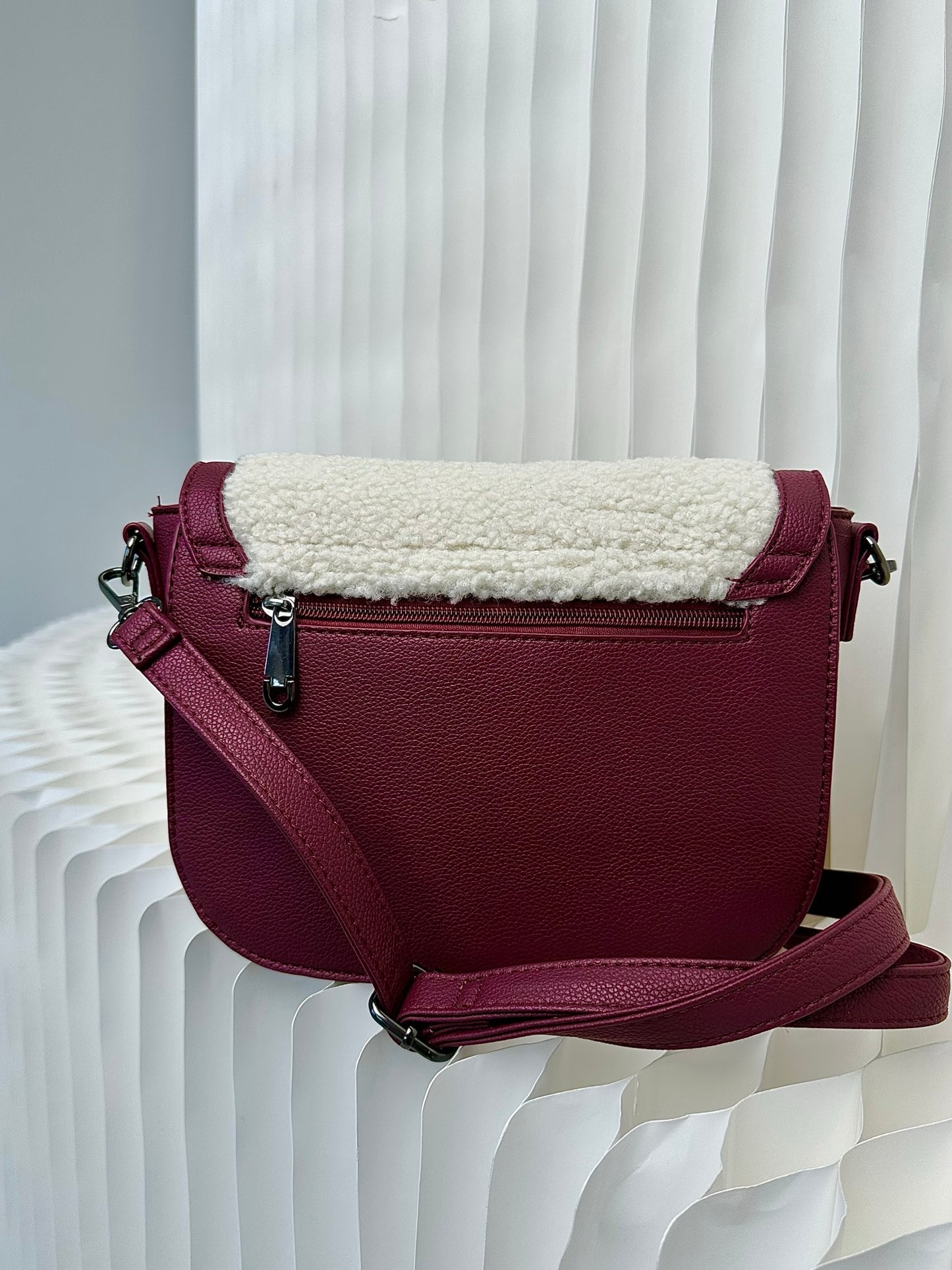 Faux fur mini bag