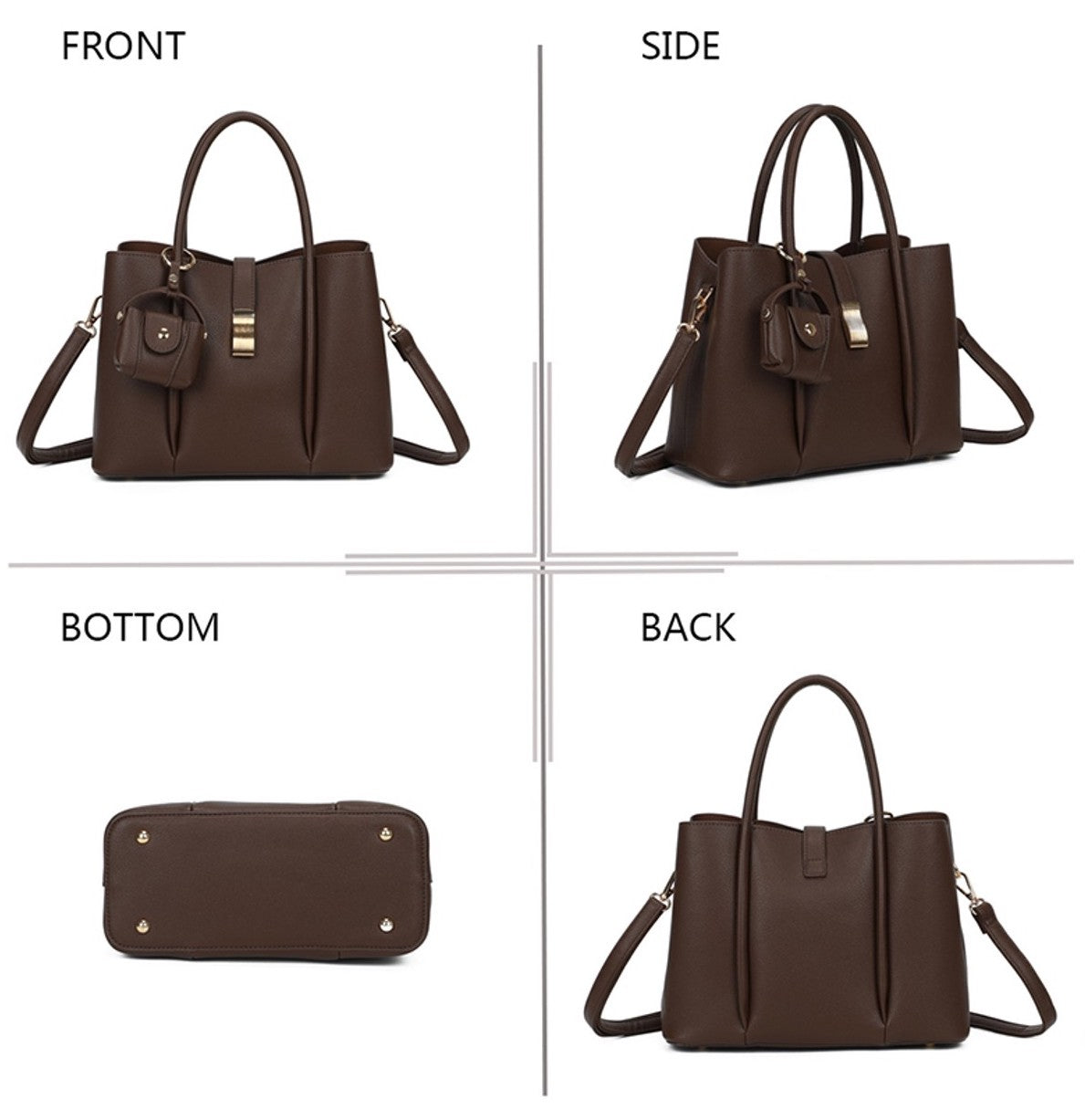 Chic Amini Brown  handbag