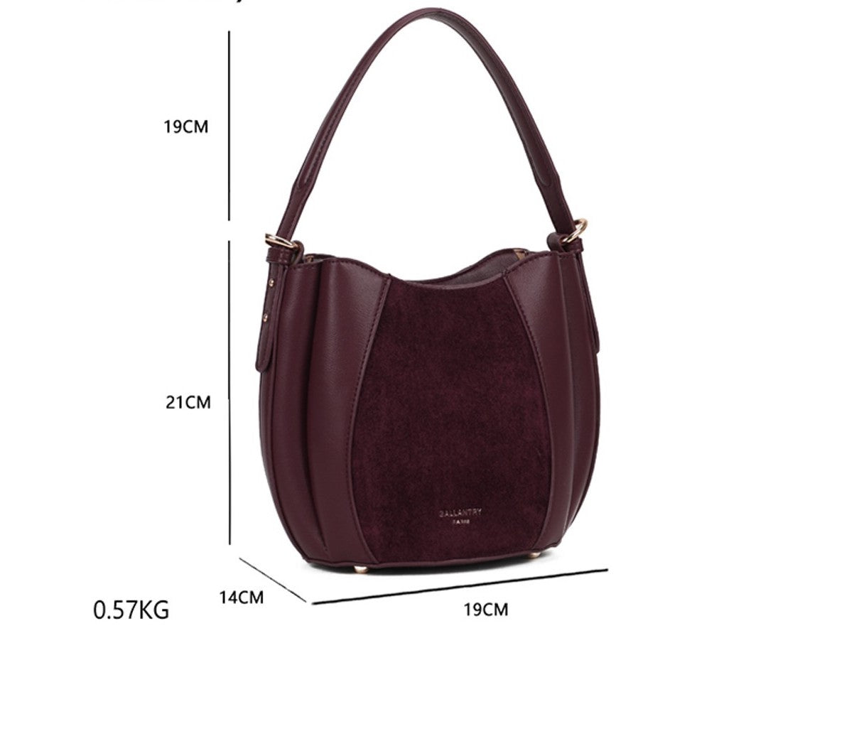 Gallantry Paris Brdeaux Lis Handbag