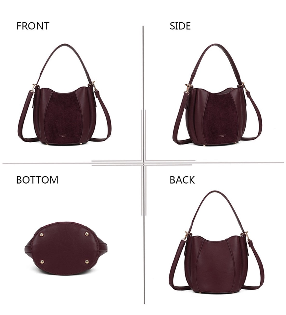 Gallantry Paris Brdeaux Lis Handbag
