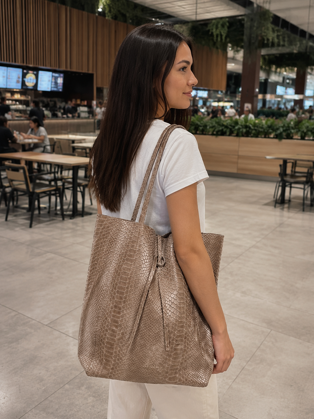 FANLI LEATHER TOTE BAG