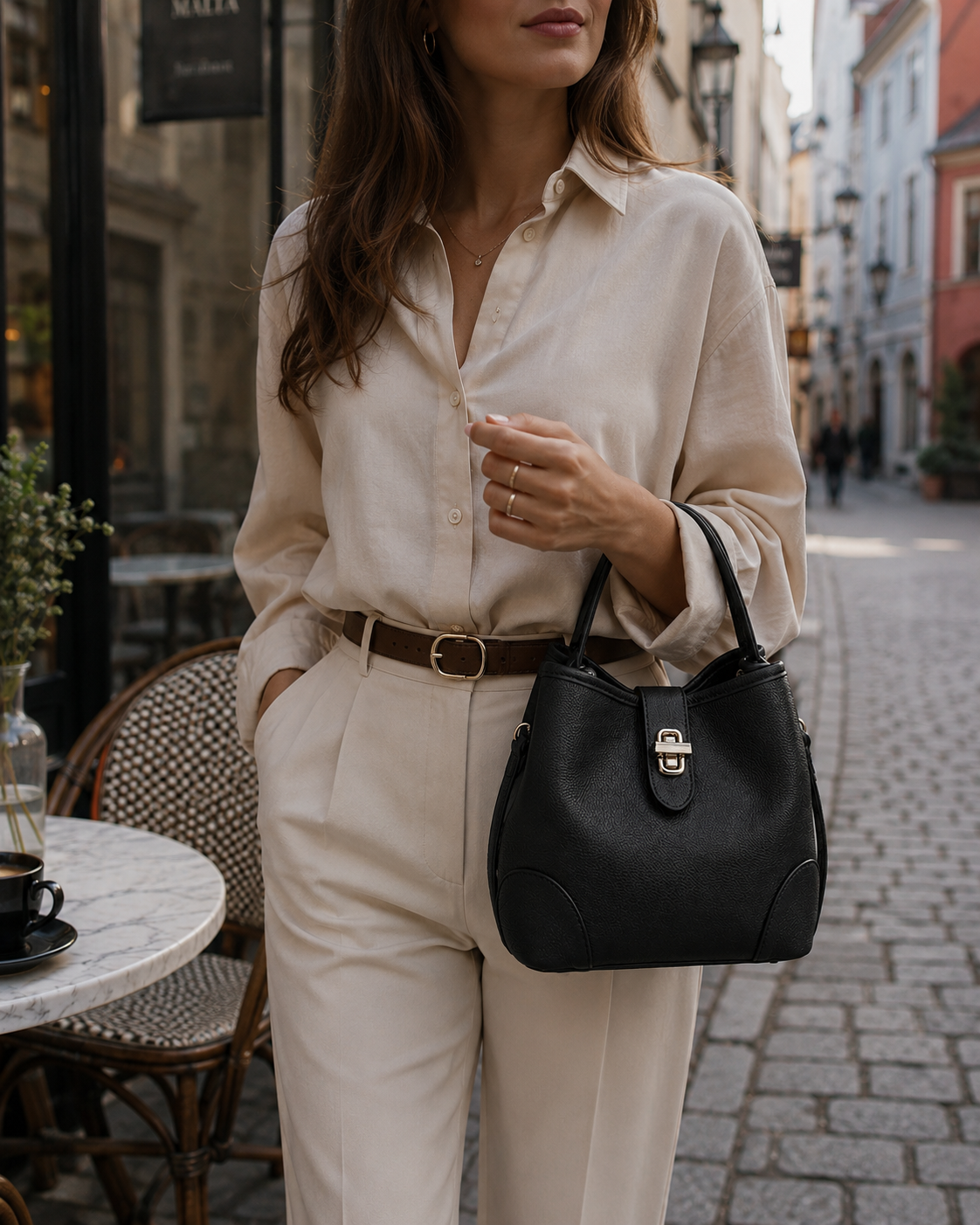 Gallantry Paris Annie Black Handbag