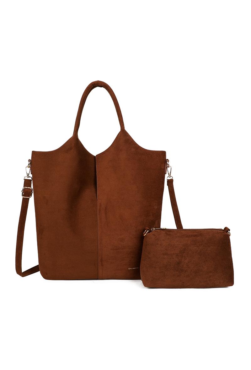 Brown Tote Bag Set GALLANTRY PARIS