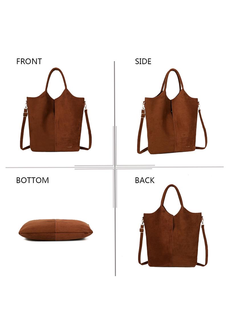 Brown Tote Bag Set GALLANTRY PARIS