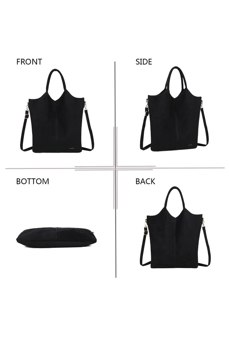 Black Tote bag set GALLANTRY PARIS