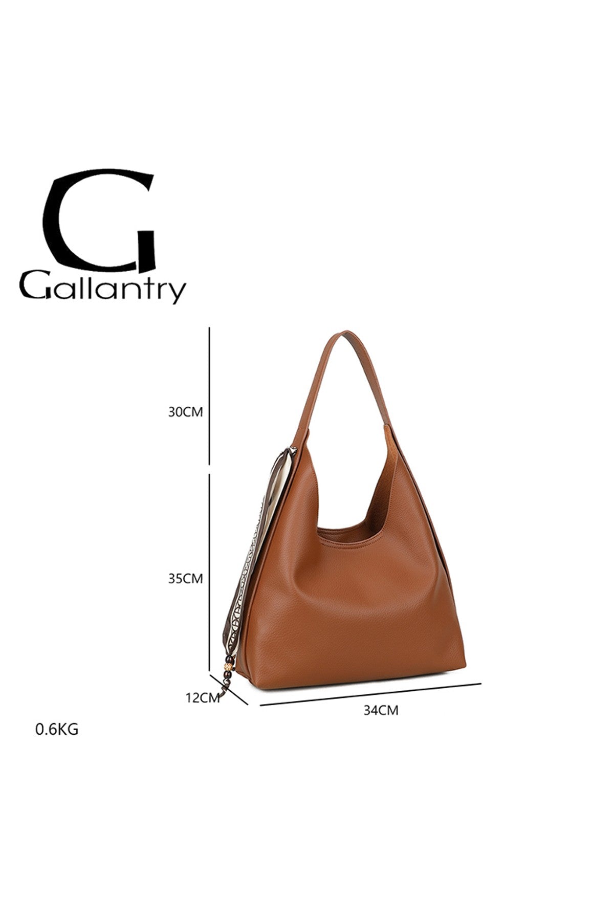Gallantry Paris Shoulder Bag – Cognac Brown