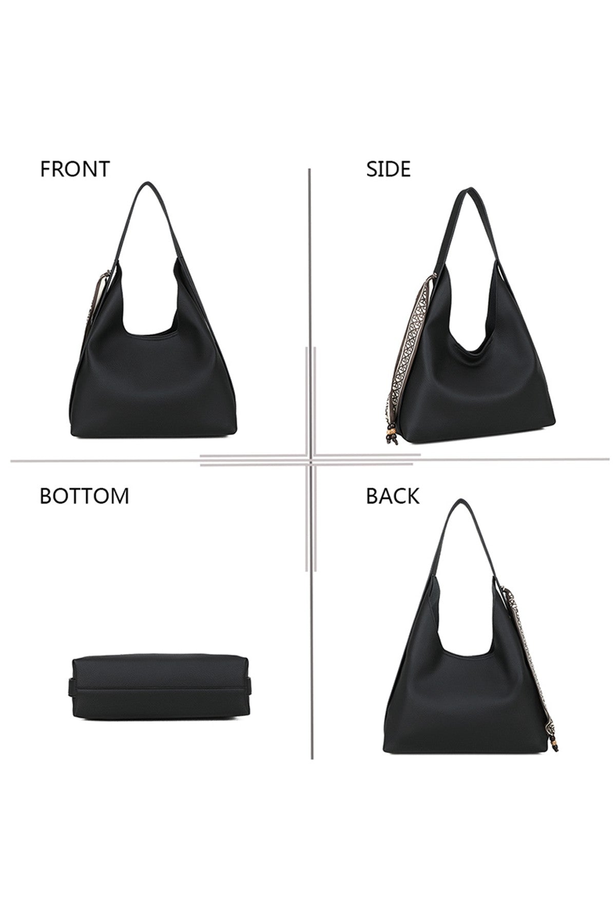 Gallantry Paris Handbag - Noir Black